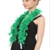Flydreamfeathers 25 Gram, 4 Feet Long Chandelle Feather Boa, Great for Party, Wedding, Halloween Costume, Christmas Tree, Decoration (Kelly Green) view 3