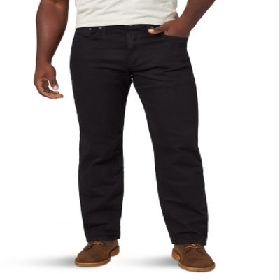 Wrangler Authentics Men's Classic 5-Pocket Relaxed Fit Flex Jean Black Flex 30W x 34L