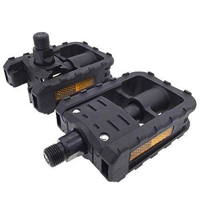 ARTHEALTH Folding Bicycle Pedals 9/16" Inch Bike Pedals Road Bicycles Nylon Folding Bike Pedals Black