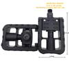 ARTHEALTH Folding Bicycle Pedals 9/16" Inch Bike Pedals Road Bicycles Nylon Folding Bike Pedals Black view 2
