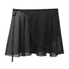 NEWCHAO Ballet Chiffon Wrap Skirts Dance Skirts for Women Girls Black Pink view 4