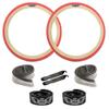 SE Bikes Cub OEM BMX Durable Wire Bead Replacement Dirt Street Bike Tire Tube Rim Strip Lever Kit Bundle (Red Tan, 24) view 1