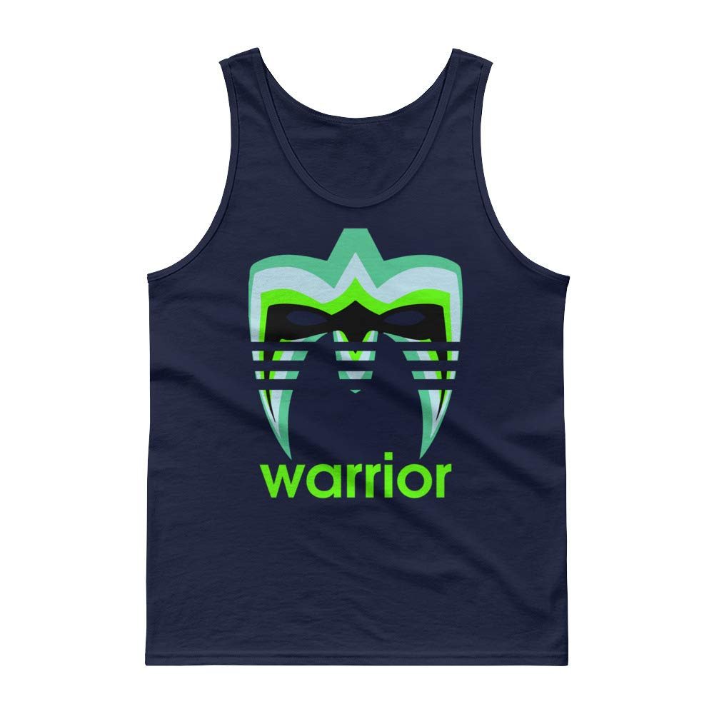 Wrestler Ultimate Warrior Face Paint Tank Top Navy