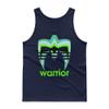 Wrestler Ultimate Warrior Face Paint Tank Top Navy view 1