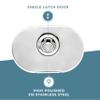 Manufacturers' Select ITC Hot and Cold Stainless Steel Shower - Marine Wash Down Shower (97012SSM) (X0029B700R) view 4
