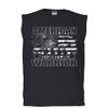 American Warrior Muscle Shirt Support Our Troops American Flag Novelty T-Shirt Black Small view 1