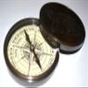 3.5'' Pocket Compass Antique Navigation Charm Brass Antique Compass for Camping Hiking Hunting Outdoor view 3