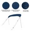 Savvycraft 4 Bow Bimini Top Replacement Cover, Durable Marine Grade Canvas Boat Canopy, Easy Install Zipper Sleeves, 4 Bow 96" L 85"-90" W Navy Color view 4
