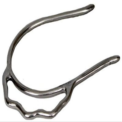 Showman Stainless Steel Sidewinder Slip On Spurs
