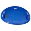 Franklin Sports Kids Saucer Sled - Arctic Trails Round Plastic Snow Sled for Kids - Single Rider 1 Person - Heavy Duty Plastic Sledding Saucer with Handles - Perfect Winter Toy - 22" view 1