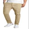 Galaxy by Harvic Slim Fit Men's Stretch Chino Pants (34X32, 800-Khaki) view 1