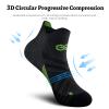 Ankle Compression Socks for Men and Women (6 Pairs), Low Cut No Show Short Compression Running Socks with Arch Support for Plantar Fasciitis, Cyling, Athletic, Flight, Travel, Nurses view 4