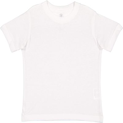 RABBIT SKINS Soft Cotton Toddler T-Shirt Boys Girls | Little Kids Tee| Blank Child Tshirt, Blended White, 3T