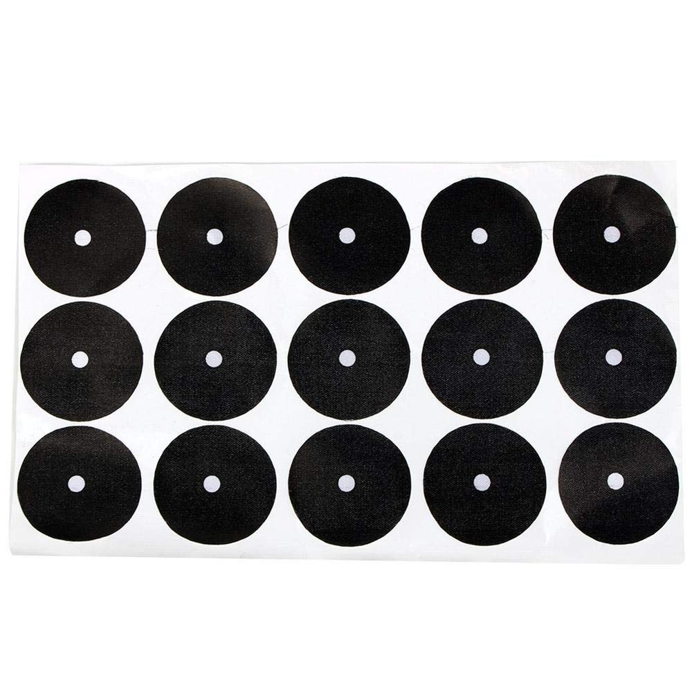 Alomejor Black Snooker Markers, self-Adhesive, Cloth Material, Pool Table Stickers, 100-piece Set, 10cm Size for Diverse Users, Home Entertainment, pr