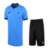 KELME Pro Soccer Referee Jersey Uniform Short Sleeve - Includes Ref Shirt and Shorts (2X-Large, Blue) view 1