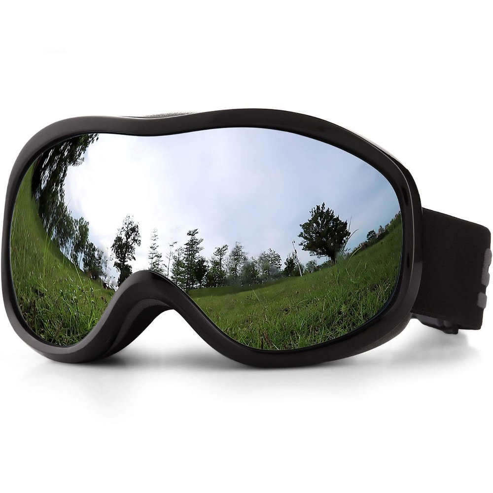 SPOSUNE Ski Goggles Over Glasses with Dual Lens, Anti-Fog Anti-UV Snow Goggle for Men Women Youth Skiing Snowmobile