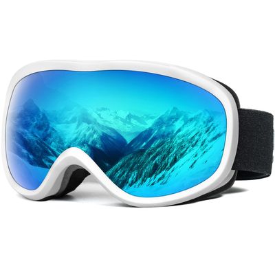 SPOSUNE Ski Goggles Over Glasses with Dual lens, Anti-fog Anti-UV Snow Goggle for Men Women Youth Skiing Snowmobile