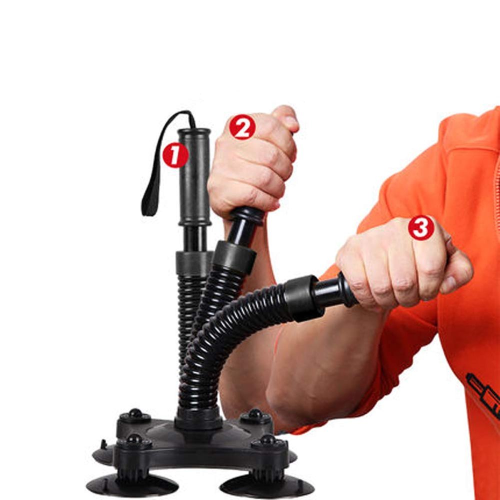 Arm Wrestling Training Equipment - Professional Forearm Wrist Grip Strength Trainer, Power Workout Exerciser to Build Strong Powerful Arms for Armwrestling and Boxing(Black)