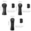 Golf Wood Head Covers USA,Golf Wood Covers Headcovers Set 1 Wood 3-Wood Hybrids Rescue Ut Utility Cover in Black Thick Synthetic Leather fits Taylormade m1 m2 m5 m6 Titleist Callaway APEX view 4