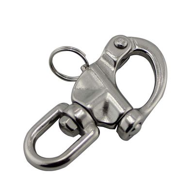 Stainless Steel Heavy Duty Sturdy Swivel D Rigging Shackles Eye Snap Shackle with Large Bail for Outdoor Activities