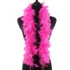 Flydreamfeathers 25 Gram, 4 Feet Long Chandelle Feather Boa, Great for Party, Wedding, Halloween Costume, Christmas Tree, Decoration (Candy Pink w/silver lurex) view 3
