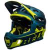 BELL Super DH MIPS Adult Mountain Bike Helmet - Matte/Gloss Blue/Hi-Viz (2024), Small (52-56 cm) view 1