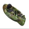 Pelican - Basscreek 100XP Fishing Kayak - Sit-On-Top Kayak - Lightweight one Person Kayak - 10 ft,Olive Camo view 1