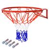 GYMAX Basketball Rim, 18'' Heavy Duty Wall Mounted Basketball Rim 16mm Standard Indoor Outdoor Hanging Basketball Goal for Kids Adult view 1