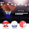 GYMAX Basketball Rim, 18'' Heavy Duty Wall Mounted Basketball Rim 16mm Standard Indoor Outdoor Hanging Basketball Goal for Kids Adult view 2