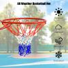 GYMAX Basketball Rim, 18'' Heavy Duty Wall Mounted Basketball Rim 16mm Standard Indoor Outdoor Hanging Basketball Goal for Kids Adult view 4