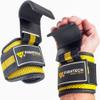 Premium Weight Lifting Hooks (Pair) - Heavy Duty Hand Grip and Wrist Straps Support - 9 mm Neoprene Padded for Deadlifts, Pull Ups, and Shrugs - Durable Workout Accessories for Men and Women (YEL) view 1
