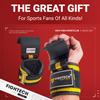 Premium Weight Lifting Hooks (Pair) - Heavy Duty Hand Grip and Wrist Straps Support - 9 mm Neoprene Padded for Deadlifts, Pull Ups, and Shrugs - Durable Workout Accessories for Men and Women (YEL) view 2