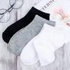 BOOPH Kids Socks for Boys Girls Low Cut Athletic Ankle Socks 6-8 Years White view 3