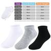 BOOPH Kids Socks for Boys Girls Low Cut Athletic Ankle Socks 6-8 Years White view 4