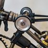 ACEOFFIX For BROMPTON 45mm Lightweight Easy Wheels + Titanium Bolts in Bronze SILVER view 2
