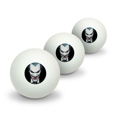 GRAPHICS & MORE Batman Alex Ross Joker Head Novelty Table Tennis Ping Pong Ball 3 Pack