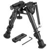 CVLIFE 6-9 Inches Carbon Fiber Bipod with Adapter for M-Rail view 1