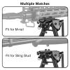 CVLIFE 6-9 Inches Carbon Fiber Bipod with Adapter for M-Rail view 2