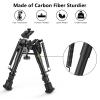 CVLIFE 6-9 Inches Carbon Fiber Bipod with Adapter for M-Rail view 3