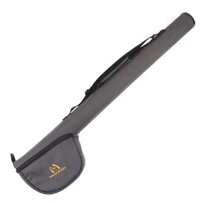 M MAXIMUMCATCH Maxcatch Fly Fishing Rod Case with Reel Pouch, Complete Rod Protection Bag, For 9FT 2 Pieces/ 4 Pieces Rod, Single (Gray, 10' 4sec)