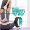 Yoga Wheel with Beginners Guide & Yoga Strap - Back Pain and Tension Relief. Comfy Roller for Stretching, Increase Flexibility. Home Exercise Kit. Ideal for Women Yogis. Improve your Posture. view 2