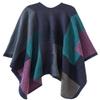 Lncropo Women's Shawls Wraps Winter Open Front Poncho Cape Oversized Cardigan Sweater,Series 1-Purple view 4