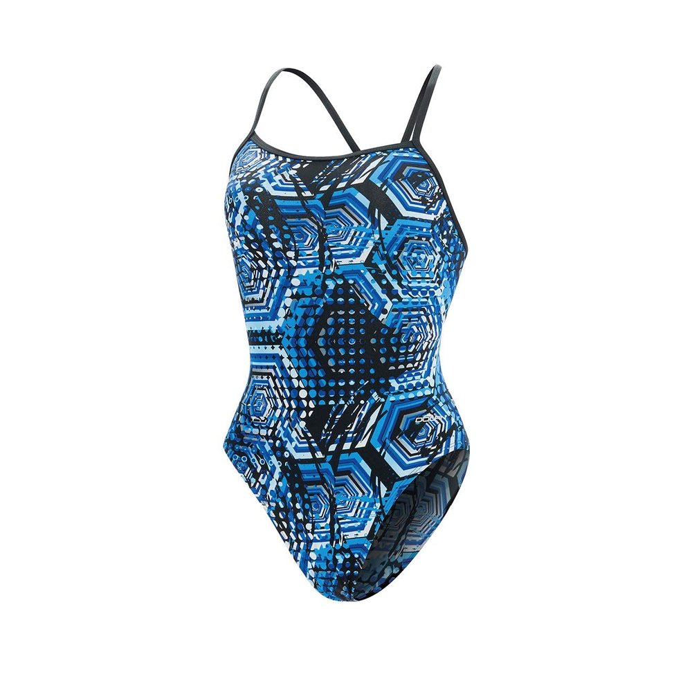 Dolfin Women's Reliance Hive V-Back One Piece (Blue, 22)