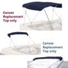 Savvycraft 4 Bow Bimini Replacement Top Canvas Cover 4 Bow 96" L 61"-66" W Navy Color view 2
