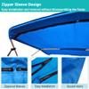 Savvycraft 4 Bow Bimini Replacement Top Canvas Cover 4 Bow 96" L 54"-60" W Blue Color view 3
