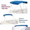 Savvycraft 4 Bow Bimini Replacement Top Canvas Cover 4 Bow 96" L 61"-66" W Blue Color view 2