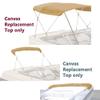 Savvycraft 4 Bow Bimini Replacement Top Canvas Cover 4 Bow 96" L 61"-66" W Beige Color view 2