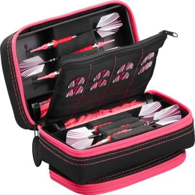 Casemaster Plazma Pro Black and Trimed Dart Case with Phone Pocket