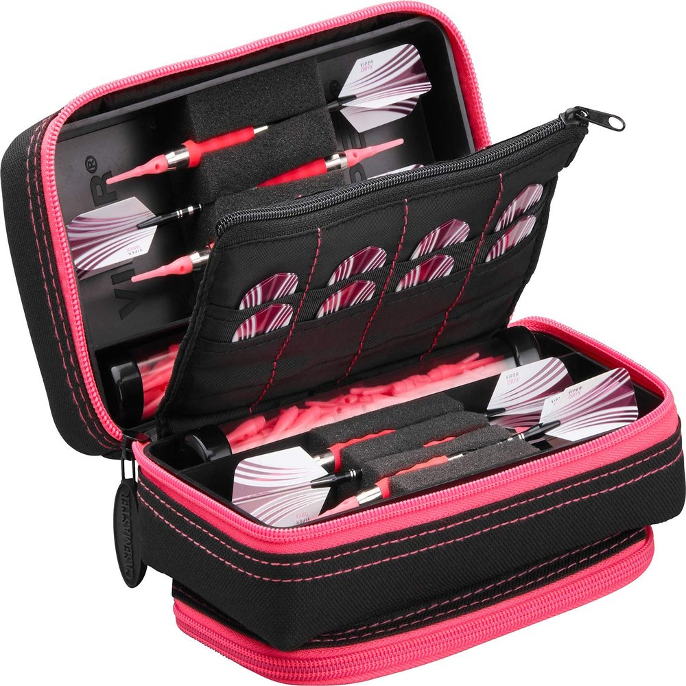 Casemaster Plazma Pro Black and Trimed Dart Case with Phone Pocket
