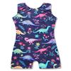 HOZIY Dinosaur Leotard 4t 5t for Girls Gymnastics Navy Blue Unitard Dance Apparel Clothing view 1